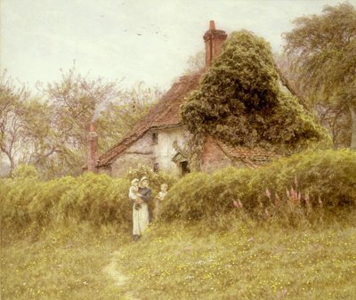 Hütte in Pinner, Middlesex von Helen Allingham